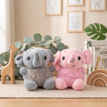 Imagem de Pelúcia Elefante Baby 17cm Macia Para Bebê Criança Naninha E Decoração