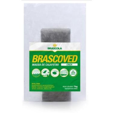 Imagem de Massa Calafetar 1kg Para Vedação de Orifícios Brascola