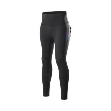 Imagem de Calças Femininas Estilo Motociclista Com Bolso No Joelho Para Corrida 