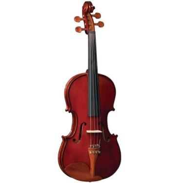 Imagem de Violino Eagle VE 441 4/4 completo com estojo arco e breu, Natural
