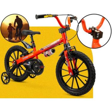 Imagem de Bicicleta Infantil Menino Extreme Bike Aro 16 Nathor C/ Rodinhas Later