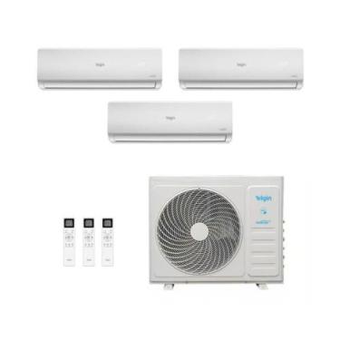Imagem de Tri Split Elgin Inverter 27 000 BTU h Quente e Frio 220V/1f HW 12.000 