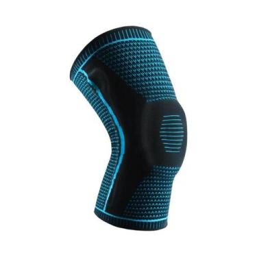 Imagem de Joelheiras Masculinas Com Suporte Patelar Lateral E Compressão Para Me