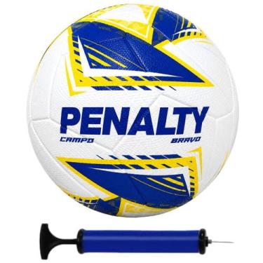 Imagem de Bola Campo de Futebol Penalty Bravo Oficial Original + Bomba de Ar, Br