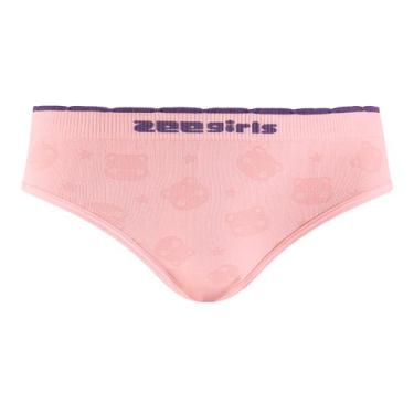 Imagem de Calcinha Tanga Infantil sem Costura Ursinha Estelar Rosa - Zee Rucci, 