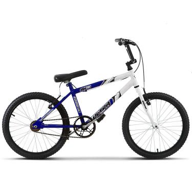 Imagem de Bicicleta de Passeio Ultra Bikes Esporte Bicolor Aro 20 Reforçada Freio V-Brake Infantil Juvenil Branco/Azul