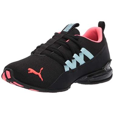 Imagem de PUMA Tênis feminino Riaze Prowl Cross Trainer, Puma Preto-inflamado, rosa, água-marinha, 34