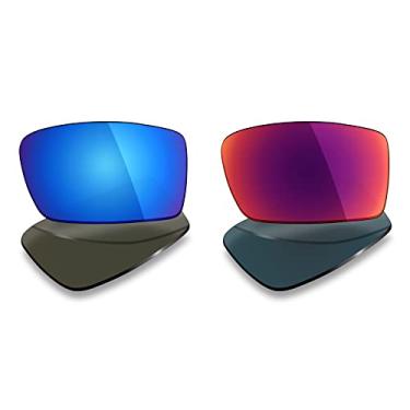 Imagem de 2 pares de lentes polarizadas de substituição da Mryok para óculos de sol Oakley Gascan – Opções