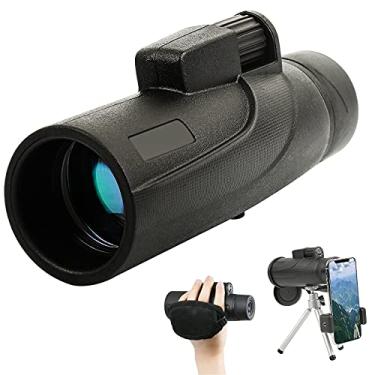 Imagem de Telescópio Monocular 12x50 portátil de alta ampliação telescópio externo de alta definição, prisma BAK4, adequado para observação de pássaros de pés selvagens e caça
