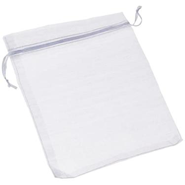 Imagem de Gala Saco de Tecido de Organza Pacote de 10 Unidades, Branco, 15 x 18 cm