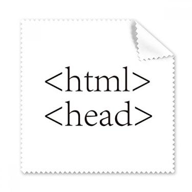 Imagem de Programa Programmer Programmer Statement HTML pano de limpeza tela de telefone limpador de óculos 5 peças