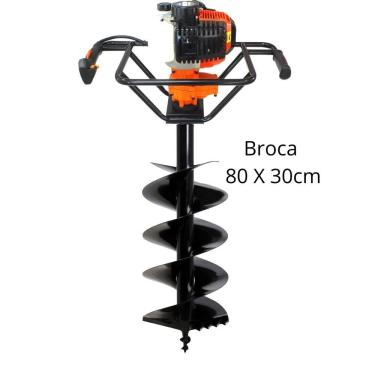 Imagem de Perfurador de Solo Vulcan Trent VPS520 2T 52cc 2,5hp com Broca 80x30cm Ideal para Uso e...