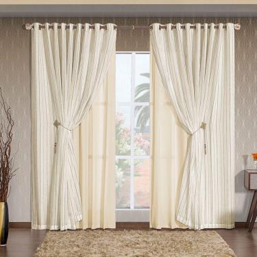 Imagem de Cortina Ayla Palha 4,40m x 2,00m altura - Varão até 3m