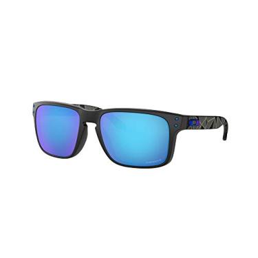 Imagem de Oakley OO9102 Holbrook Sunglasses + Vision Group Accessories Bundle (Matte Black/Prizm Sapphr Iridium Polarized (9102H0)