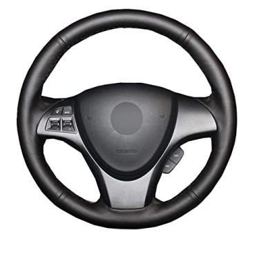 Imagem de JEZOE Capa de volante costurada à mão de couro, para Suzuki Kizashi 2010-2015 2011 2012 2013 2014 Acessórios interiores automotivos