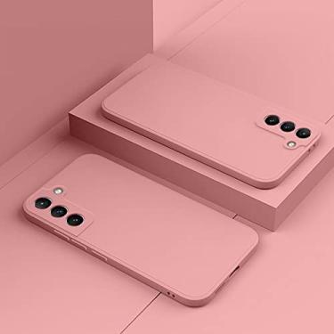 Imagem de Capa de silicone líquido quadrado de luxo para Samsung S22 S21 FE S20 Plus Note 20 Ultra 10 Pro 9 8 S10 Lite S9 S8 Capa macia, rosa, para nota 10