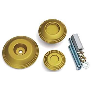 Imagem de Kuryakyn Acessório de realce de motocicleta 3802: Deslizador de eixo traseiro Lodestar para BMW R 1200 e 1250, ouro, 1 par