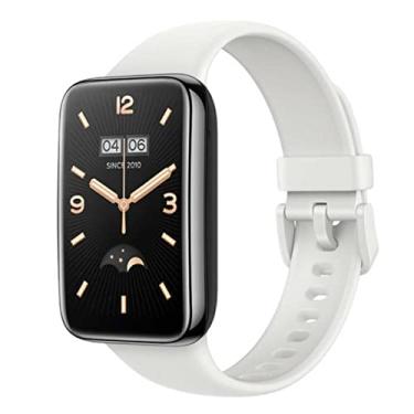 Imagem de Pulseira Extra Cores Vivas Silicone Sport Compatível com Mi Band 7 Pro (Branco)