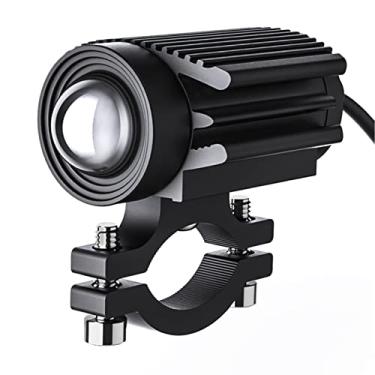 Imagem de Luzes LED de corrida para motocicleta de 60 W | Luzes de neblina LED de 6000 lm com projetor de luzes âmbar e branco | Compatível com caminhão de trator, ATV, UTV, SUV, barco TEOUOPTOE