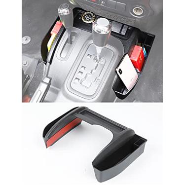 Imagem de Savadicar Caixa de armazenamento GT-3 JK Shifter, organizador de bandeja lateral para console de câmbio de marchas para Jeep Wrangler JK JKU 2011-2018, acessórios internos, compartimento extensor de
