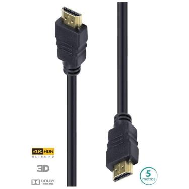 Imagem de Cabo Hdmi 2.0 4K Ultra Hd 3D Conexão Ethernet 5 Metros H20-5