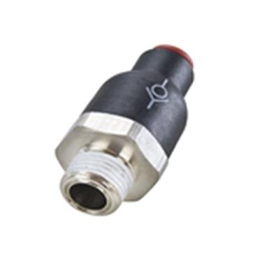 Imagem de Parker Válvula de retenção W68PLCK-12M-6R-pk5, tubo para tubo, nylon, empurrar para conectar e bSPT macho, 12 mm, 3/8" (pacote com 5)