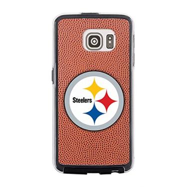 Imagem de NFL Pittsburgh Steelers Classic Football Pebble Grain Feel No Wordmark Samsung Galaxy S6 Case, Marrom