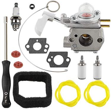 Imagem de Ferilter 308054114 Kit de linha de combustível para Homelite 308054075 serve para soprador de folhas 26B UT09526 com ferramenta de ajuste de carburador, lâmpada de primer de filtro de ar