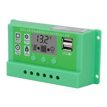 Imagem de Controlador de carga solar PWM, um poderoso controlador solar ABS LCD para edifícios de escritórios (20A)