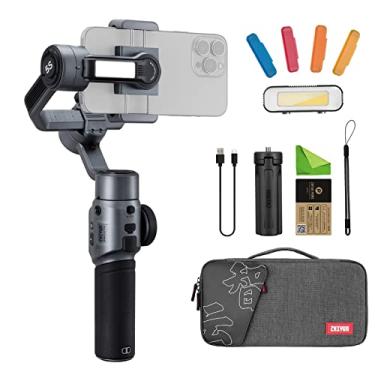 Imagem de MoreShot Zhiyun Smooth 5S Combo 3-Axis Focus Pull & Zoom Capability Handheld Gimbal Stabilizer for Smartphones Like iPhone 14 13 12 11 X 8 7 Plus 6 Plus Samsung Galaxy S8+ S8 S7 S6 S5