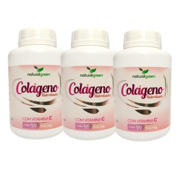 Imagem de Colágeno Hidrolisado Com Vitamina C 360 Cápsulas Sem Glúten