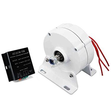 Imagem de Gerador permanente 9000W do ímã da eficiência elevada 12V 24V 48V 3 fase Gearless com o uso do controlador de MPPT para a turbina de água da turbina eólica (com base),12v