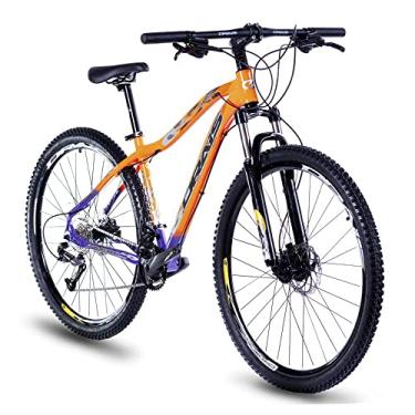 Imagem de Bicicleta aro 29 Drais Chillout 18v Shimano Altus c/trava ombro - laranja+violeta - 17