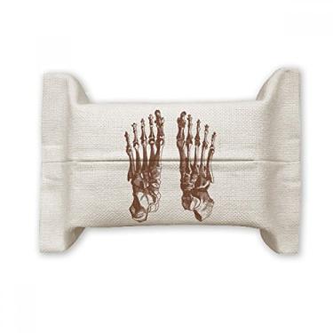 Imagem de Bolsa de linho de algodão para esboços de pés de osso do corpo humano