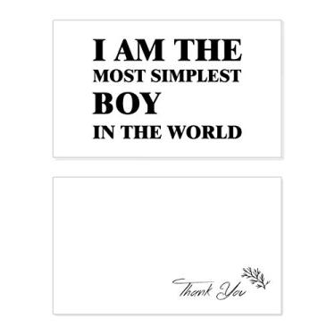 Imagem de Cartão de agradecimento I Am The Simplest Boy Birthday Paper Greeting Wedding Repreciation