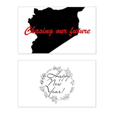 Imagem de Citação Chasing Our Future New Year Festival Cartão de felicitações Bless Message Present