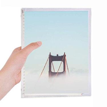 Imagem de Caderno de anotações de folhas soltas para diário de papelaria recarregável da Fog Golden Gate