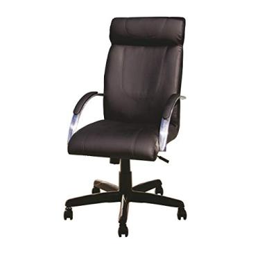 Imagem de Cadeira Escritório Vicenza Presidente CompreAlegre Giratória Reclínio Preta