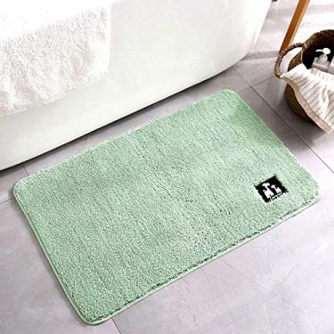 Imagem de Os tapetes antiderrapantes para banheiro Junjiale são super absorventes de veludo para banheiro, 31,5 x 47,5 cm