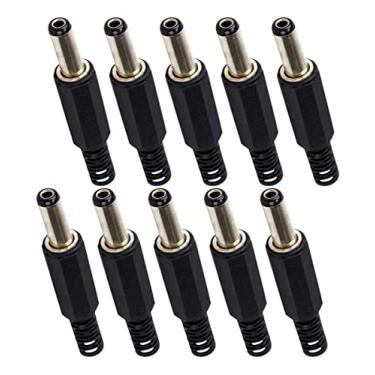 Imagem de Conector Plug Jack P4 Macho 2,1X5,5MM - Kit 10 Peças