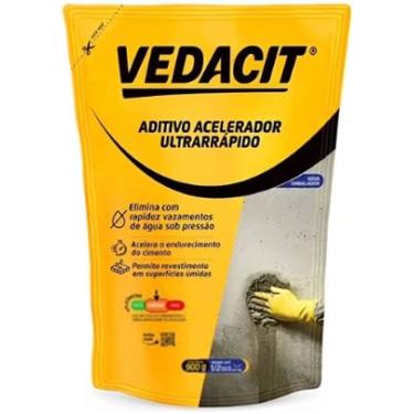 Imagem de Vedacit Rapidissimo 1/4 900ml Argamassa Concreto Acelerador