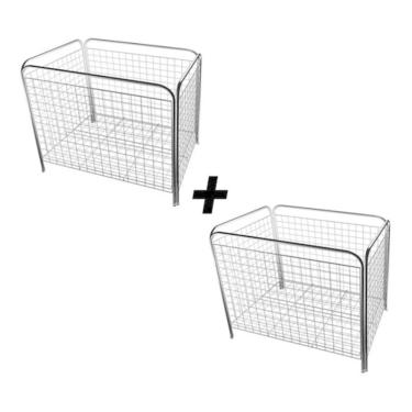 Imagem de 2 Cesto Porta Expositor Fraldas Farmácia Bola Utilidades