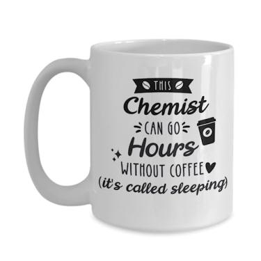 Imagem de Caneca de café química, presente de química, presente para químico, presentes de químico para amigos, presente de agradecimento de químico, ideia de presente de aniversário de Natal (425 g)
