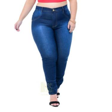Imagem de Calça Jeans Plus Size Feminina Cintura Alta 46 Ao 54 - Ninas Boutique