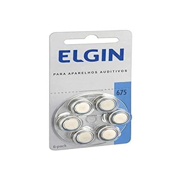 Imagem de Bateria Para Aparelhos Auditivos, Elgin, 675, Zinco, Bloco com 6