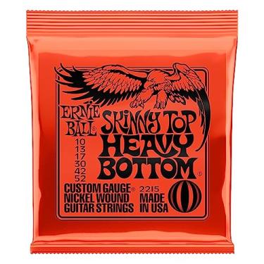 Imagem de Cordas para guitarra Ernie Ball Skinny Top Heavy Bottom Slinky Nickel Wound, calibre 10-52