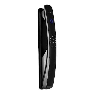 Imagem de Fortezza Fechadura Eletrônica Digital Inteligente, Alta segurança, Embutir, Zigbee - Biometria, Senhas, Cartão, Aplicativo e Chave mecânica, com Campainha, Compatível com Alexa*, FZE02BK, Preto