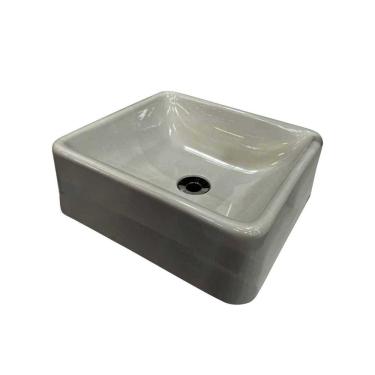 Imagem de Cuba Mármore Sintético Sobrepor 35,5cm x 32cm Quinto Branco