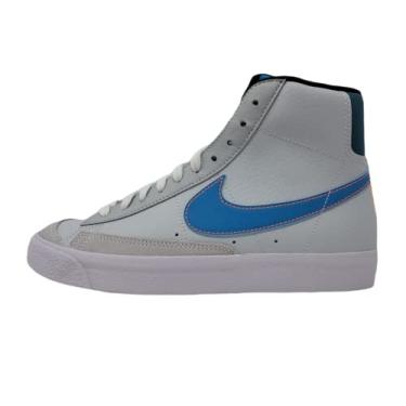 Imagem de Nike Blazer Mid '77 Big Kids Casual Skate Shoes Da4086-002, Platina pura/azul laser, 6.5