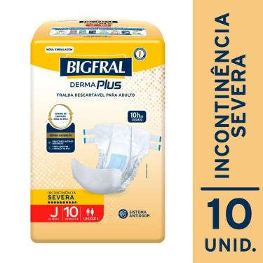 Imagem de Fralda Geriátrica Bigfral Derma Plus Juvenil com 10un